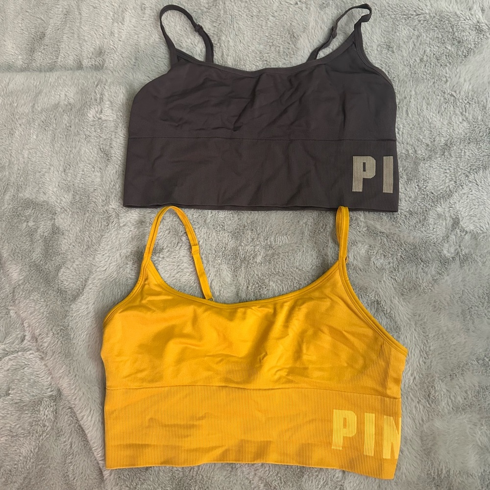 VS PINK sports bras size Large